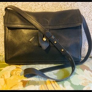 Madewell “sketchbook” black leather crossbody bag